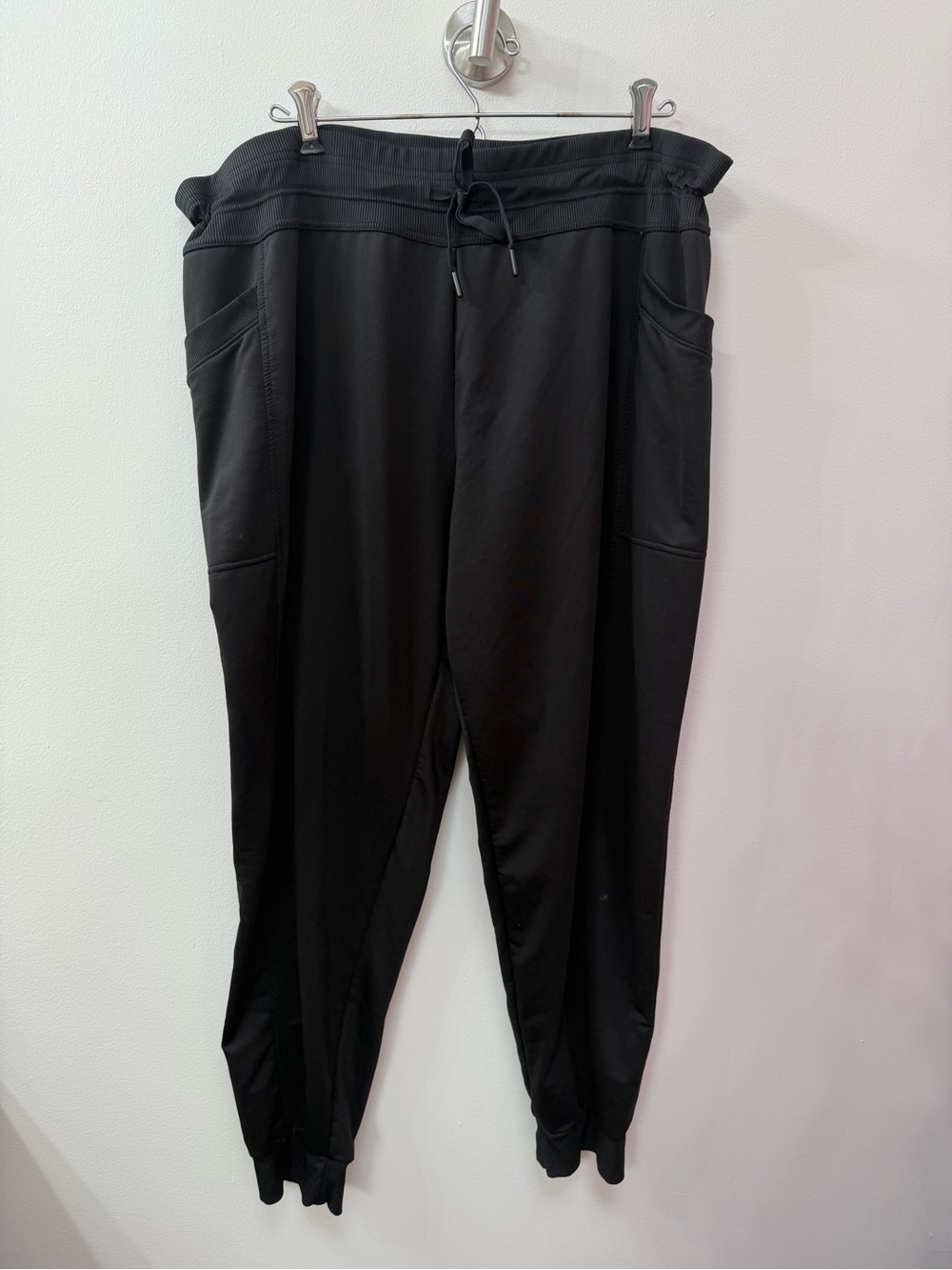 Women’s Black Jogger Pants with Drawstring Waist
